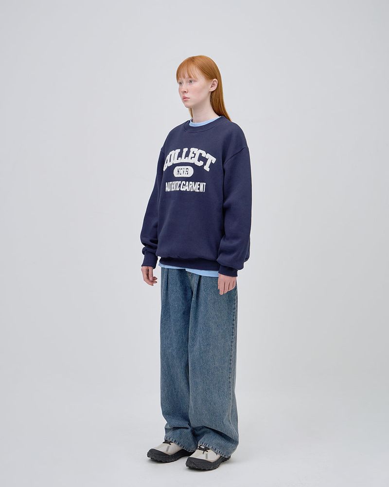 COLLECT LOGO SWEAT SHIRTS - NAVY