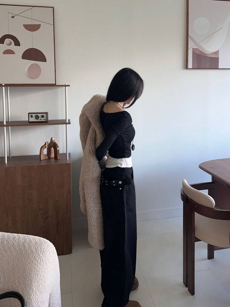 Teddy Hug Fuzzy High Neck Fur Jacket