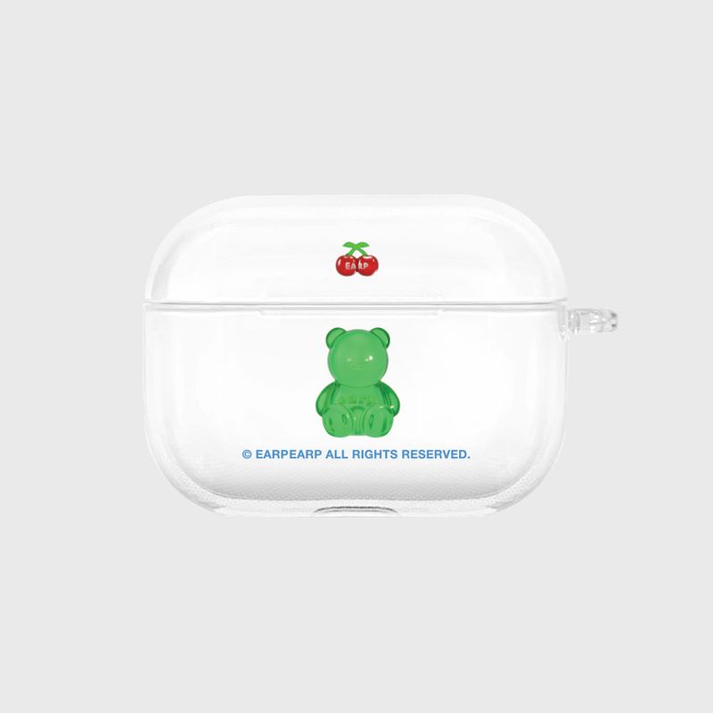 EARPEARP(アプアプ)の「JELLY COVY-GREEN(AIR PODS PRO-CLEAR HARD)(Smartphone Accessories)」