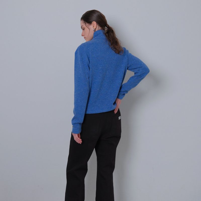 Blue Tie Knit Cardigan