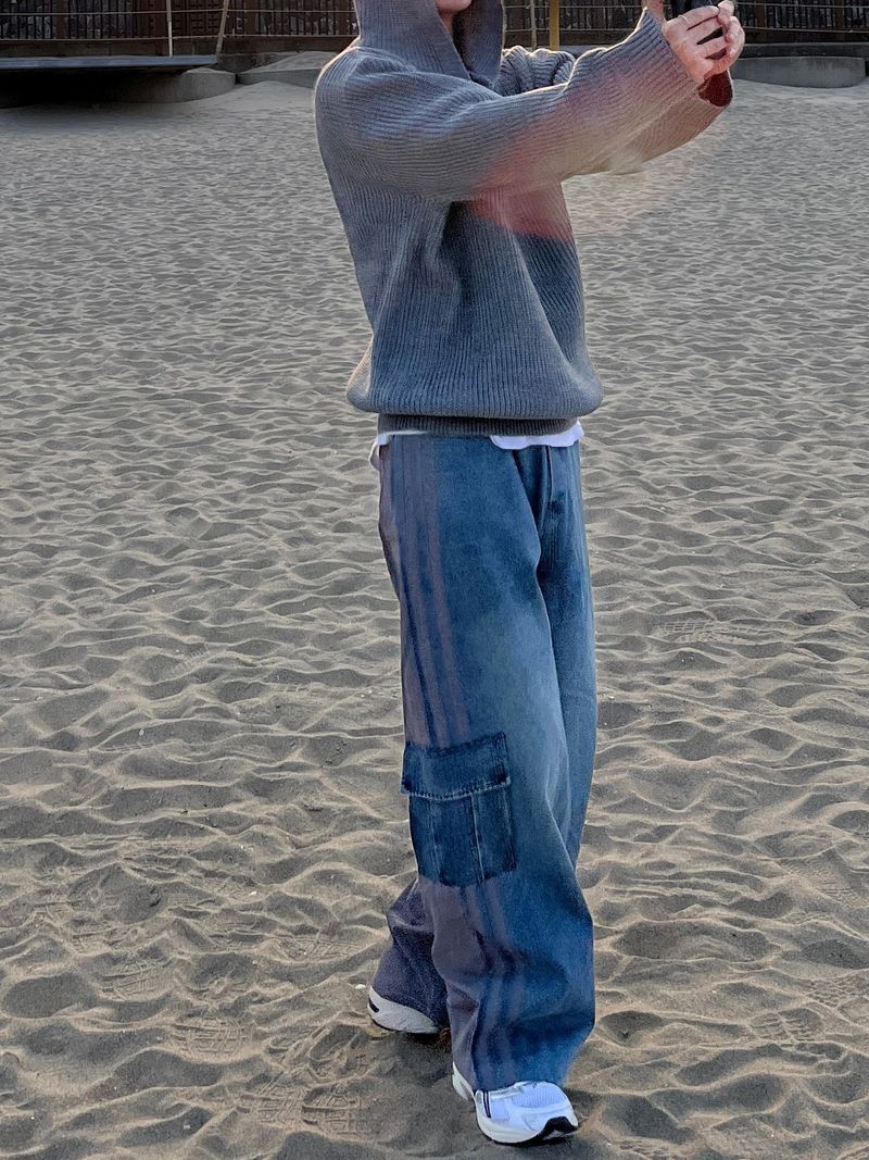 Our Mix Cargo Pants (Denim&Nylon)