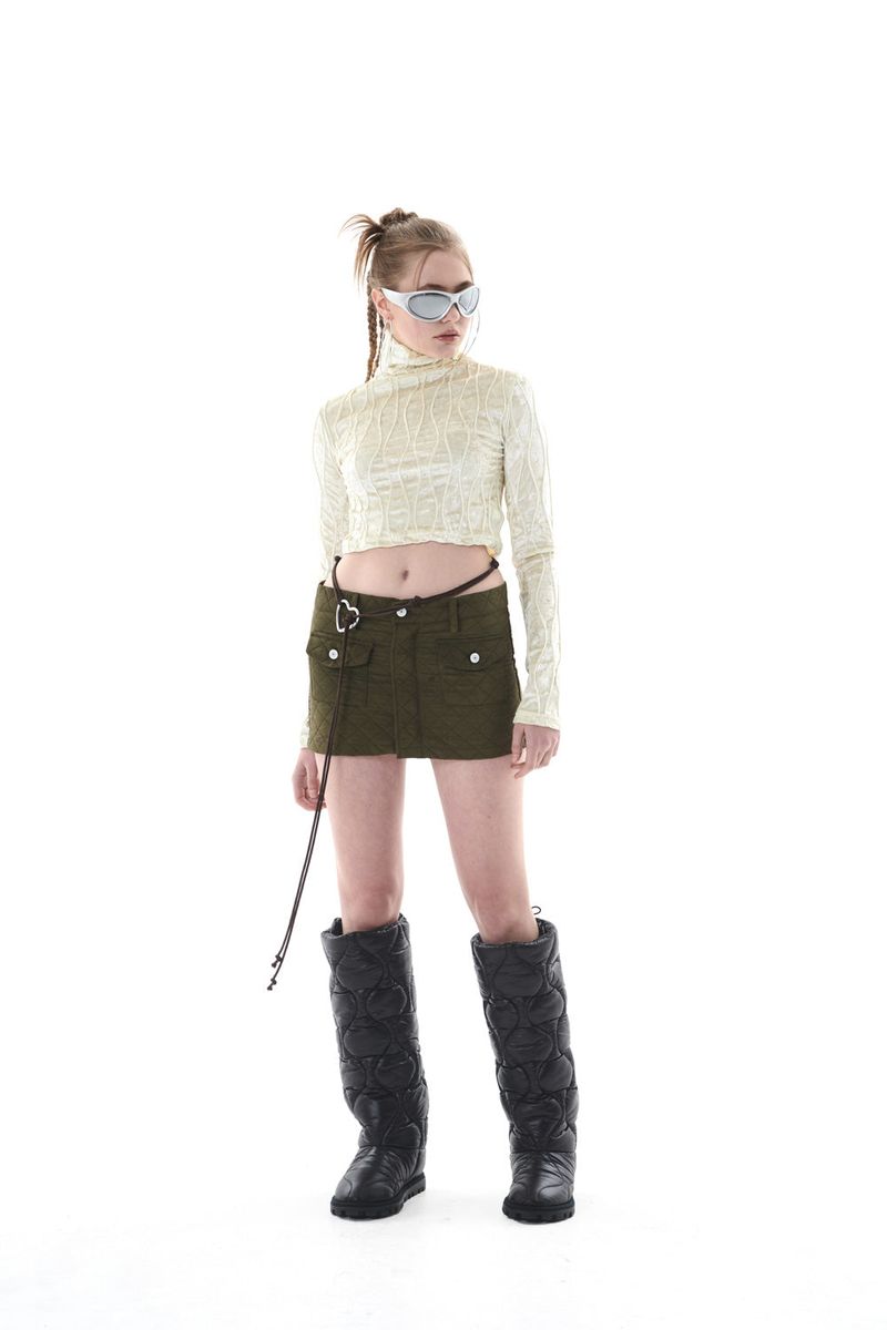 QUILTING MINI SKIRT