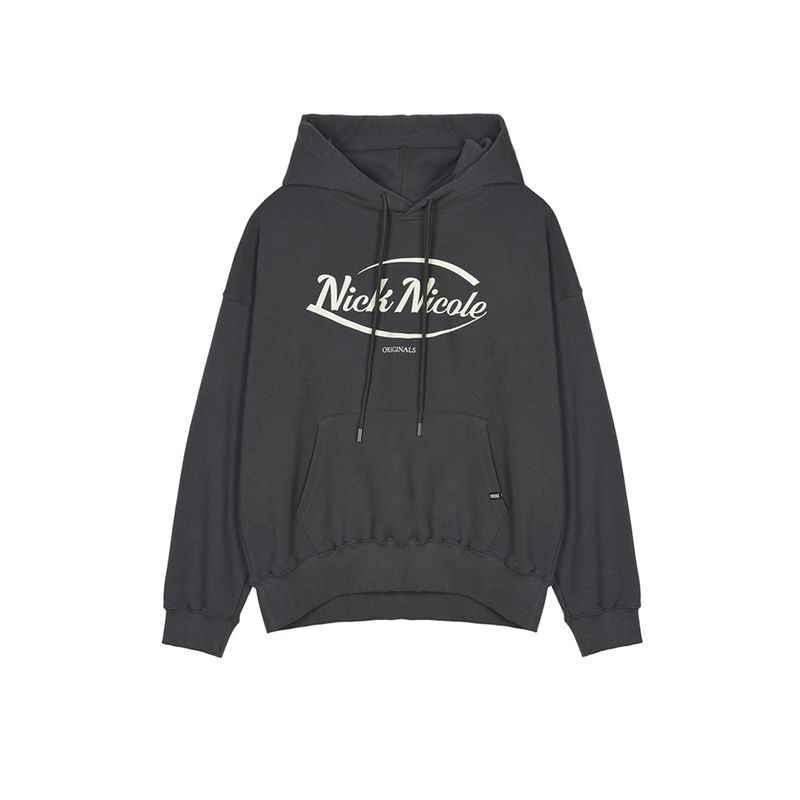 NICK&NICOLE(ニック&ニコール)の「NICOLE ORIGINALS HOODY_CHARCOAL CREAM(Tops)」