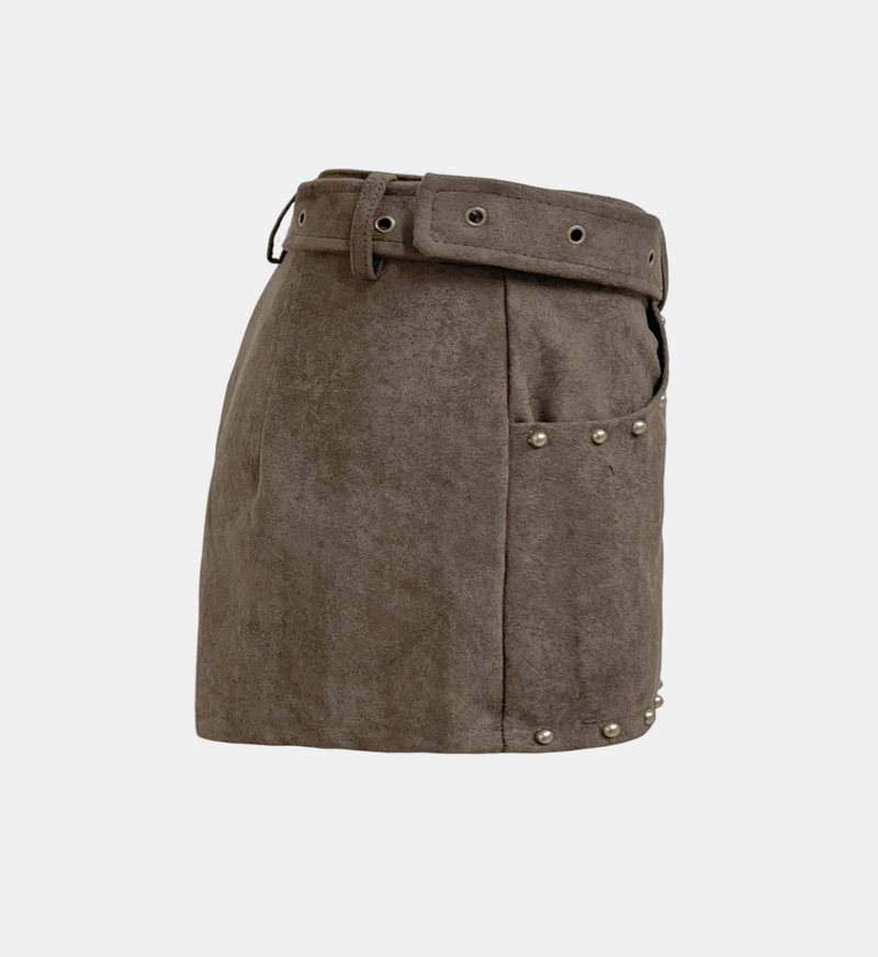 Berlin Suede Belted Short Pants
