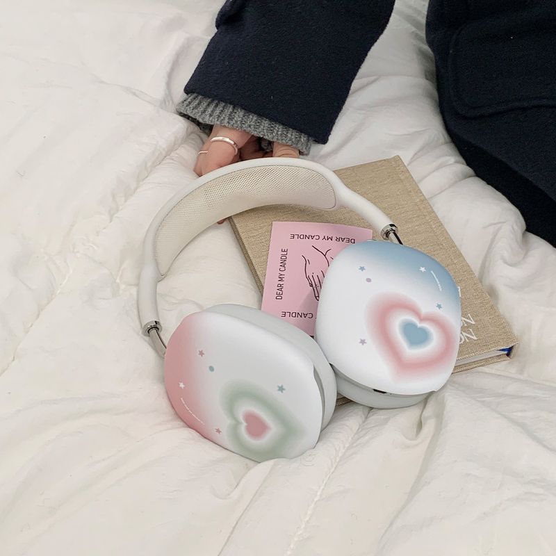 plumpily heart pastel airpods max case