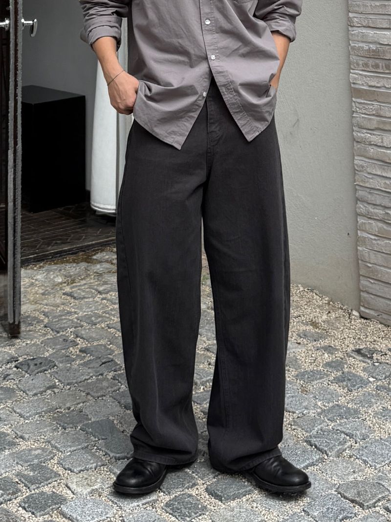 Bio cotton curved pants