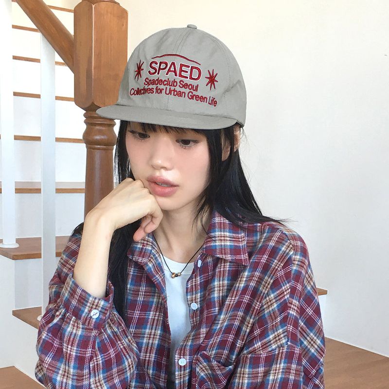 WONDER WONDER(ワンダーワンダー)の「Diyan lettering nylon snapback ball cap hat(Hats)」
