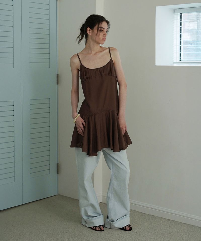 WITHOUTSUMMER（ウィズアウトサマー）の「Nina slip dress_brown（Dresses）」