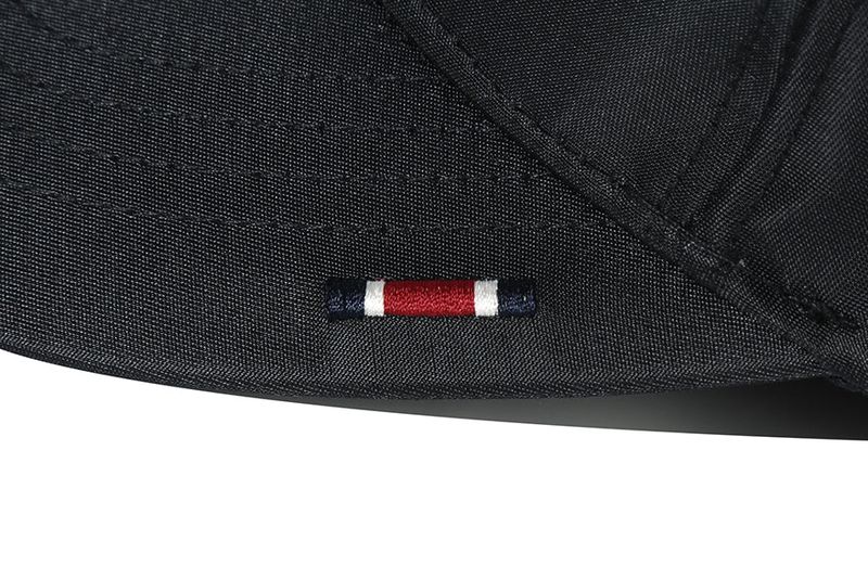 EARFLAP BUTTON BALL CAP_BLACK