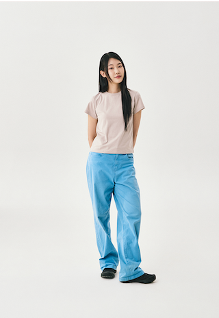 mini slogan t-shirt / fog