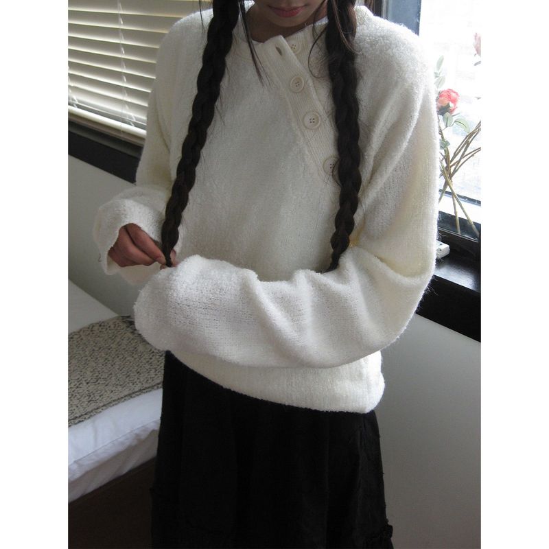 Radio Pacific（ラジオパシフィック）の「Side button up terry knit（Tops）」