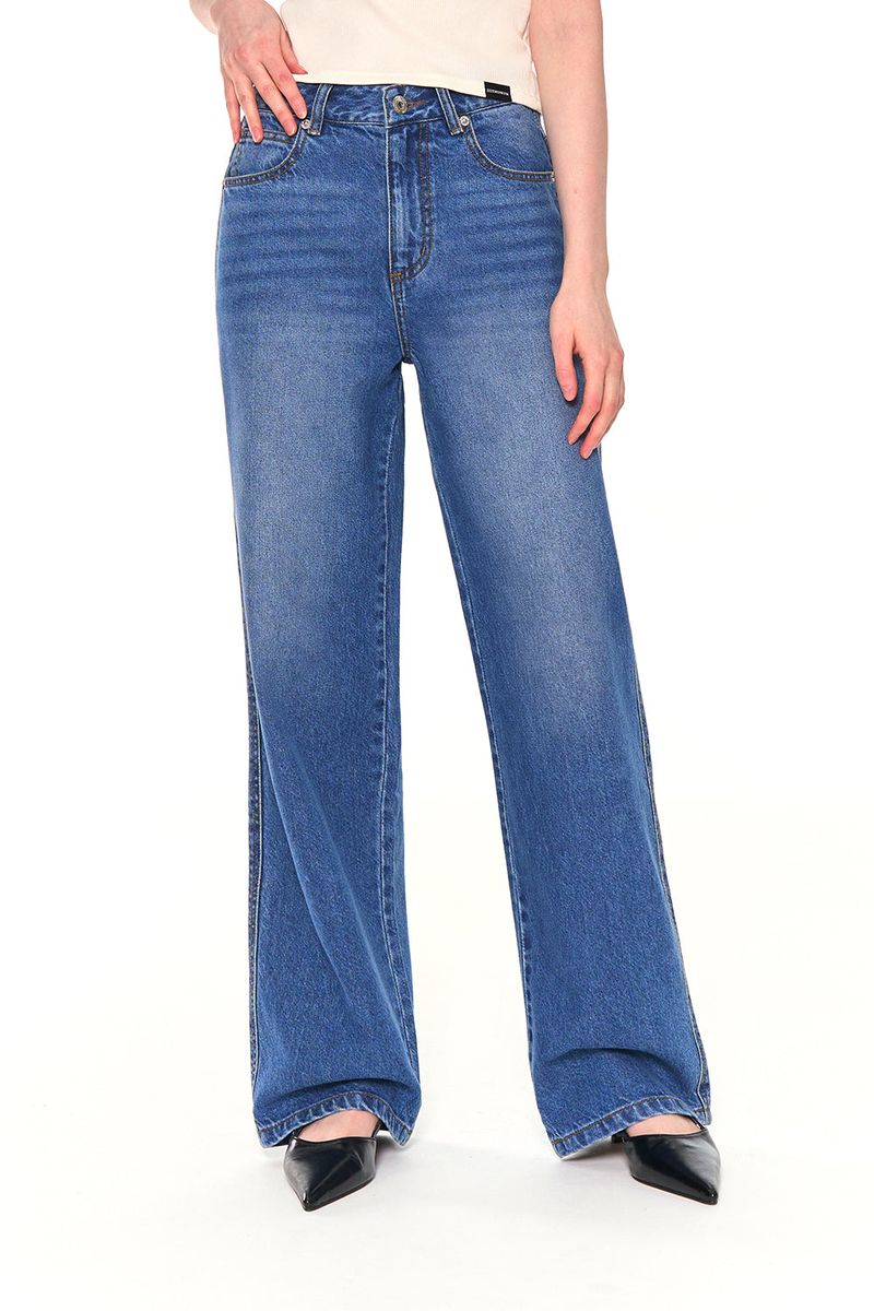BASIC WIDE DENIM PANTS (BLUE)