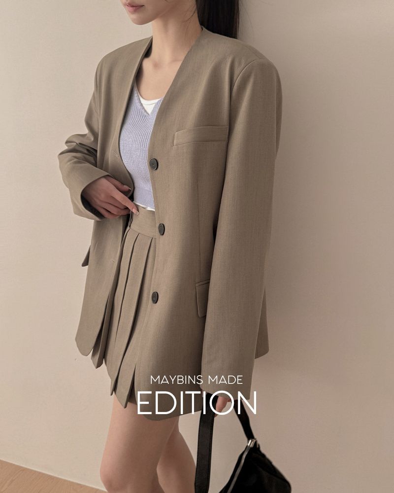 [MADE] Duell No Collar Jacket