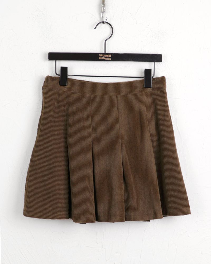 Belan golden pleated mini skirt