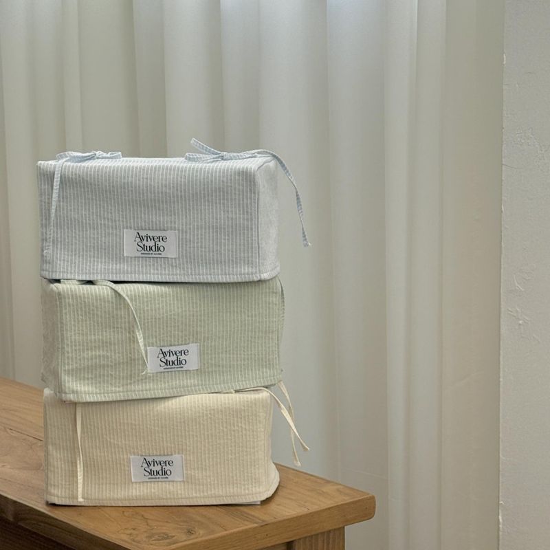 Avivere tissue cover_stripe skyblue