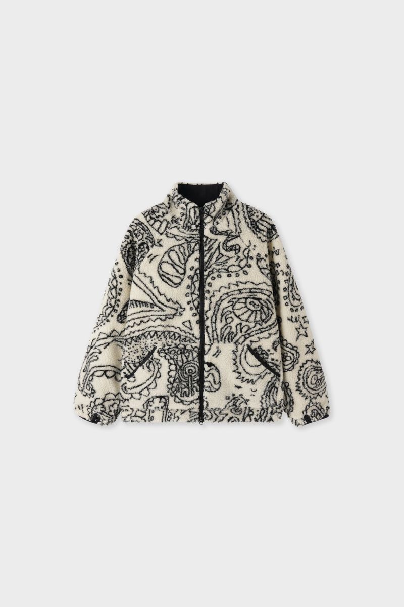 Quant Paisley Fleece Zip-Up Jacket 2C