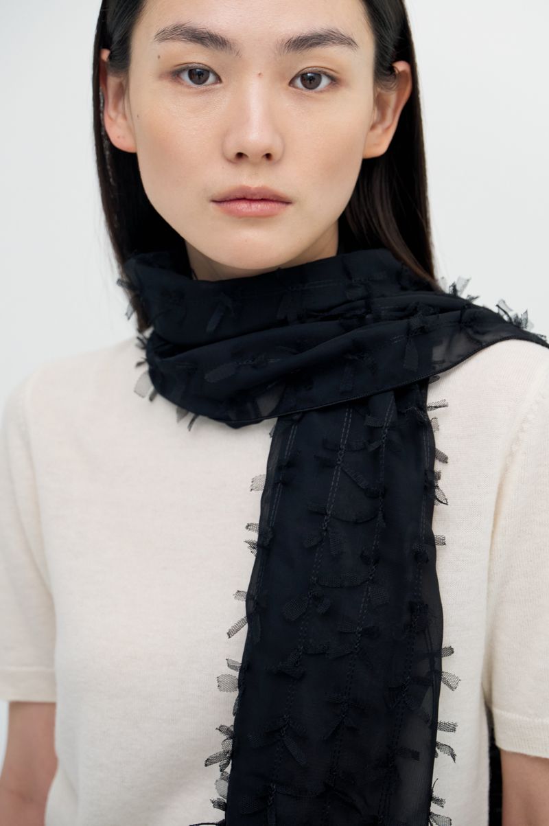 Tassel Ribbon Layer Scarf_2 colors