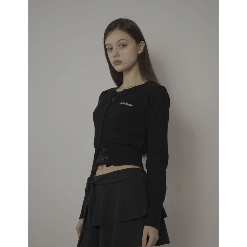 CUPCAKE CARDIGAN-BLACK