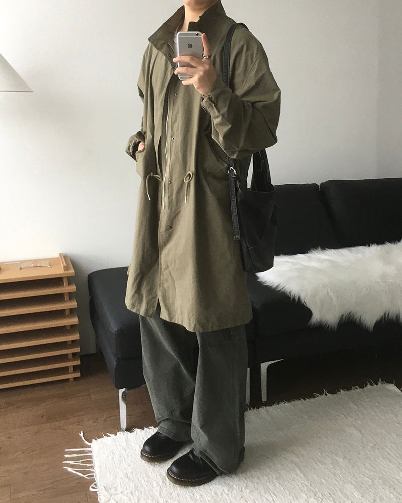 Vent High Neck Fishtail Jacket