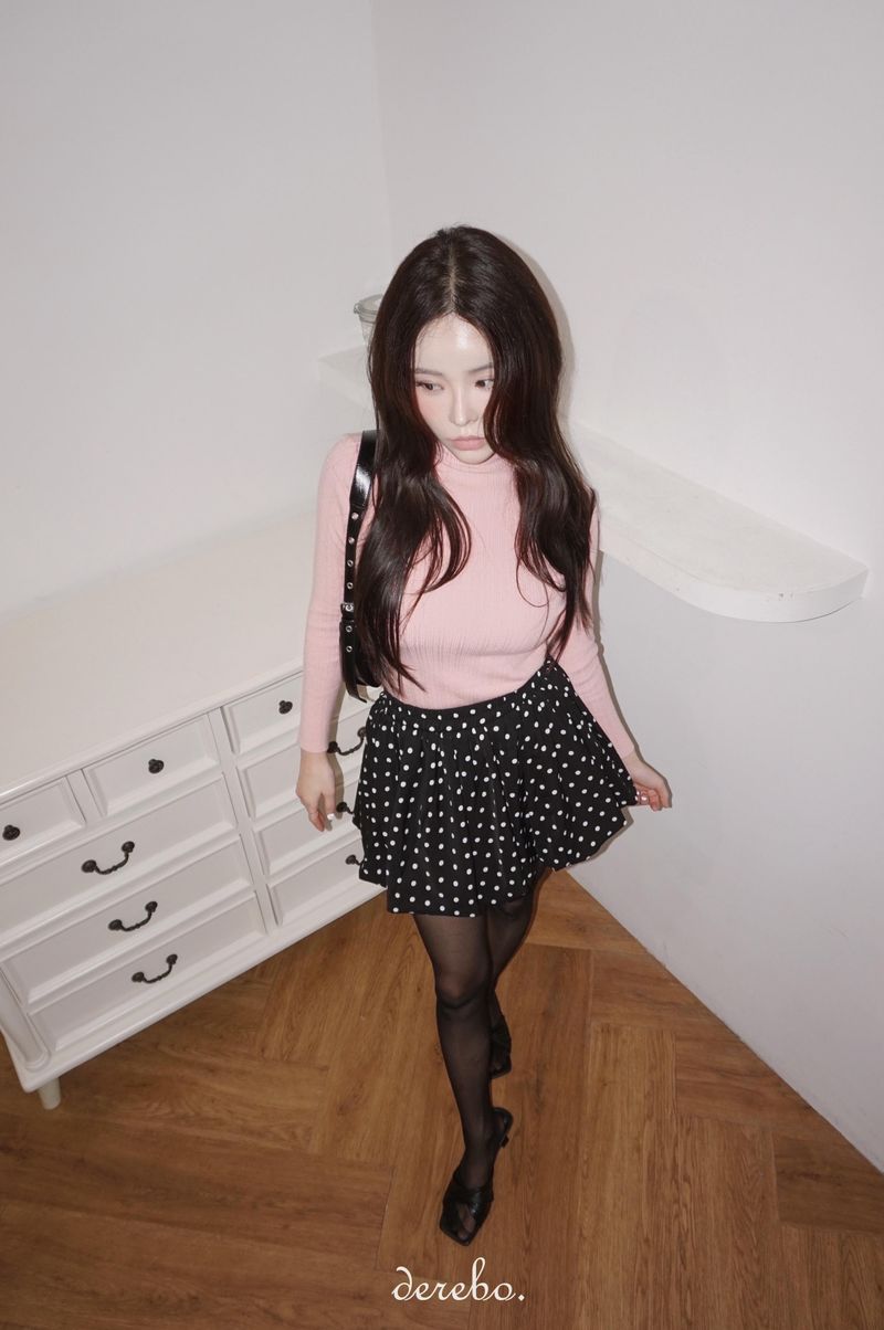 A-line pumpkin pocket mini skirt