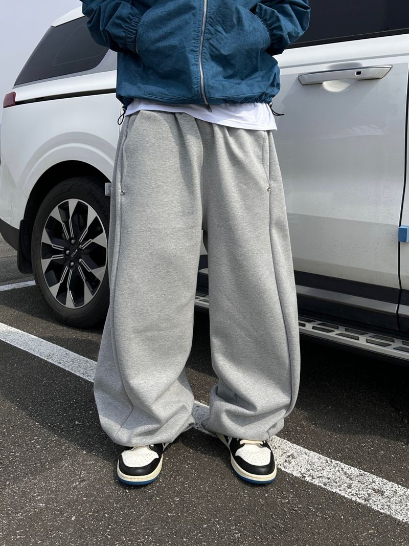 Pinch Side Snap Sweat Pants 6C