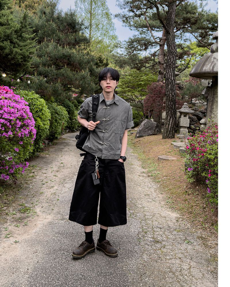 Varon Patch Strap Bermuda Pants