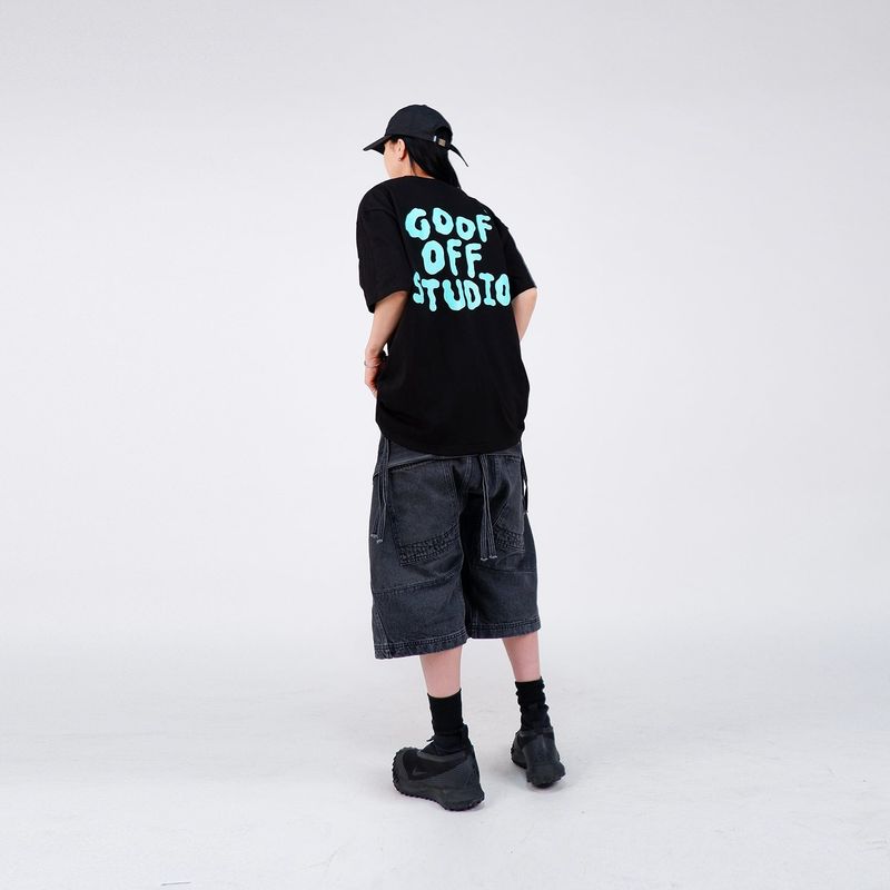GOOFOFF MAIN LOGO TEE - ( Black - Mint )