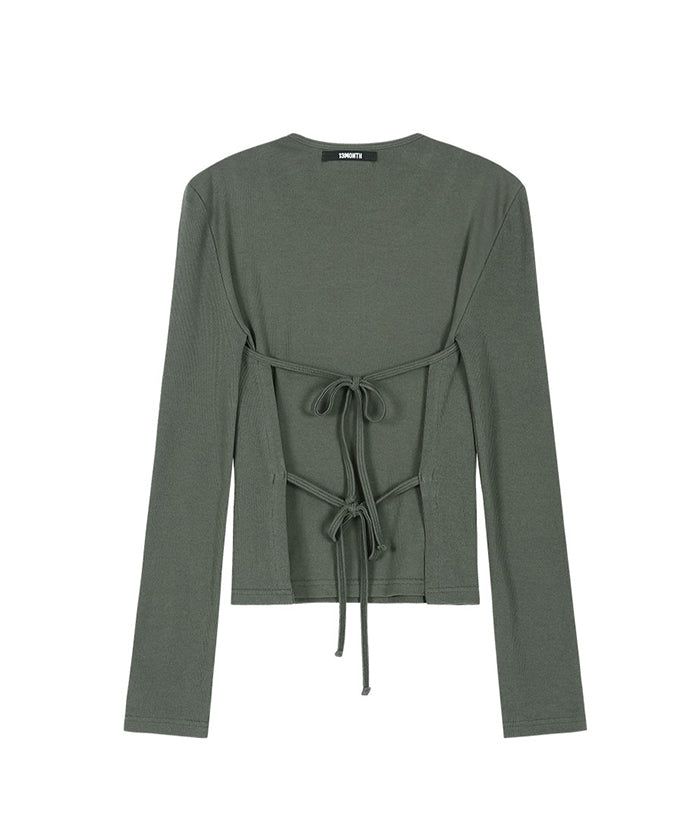 Double Layered Strap Top (KHAKI)