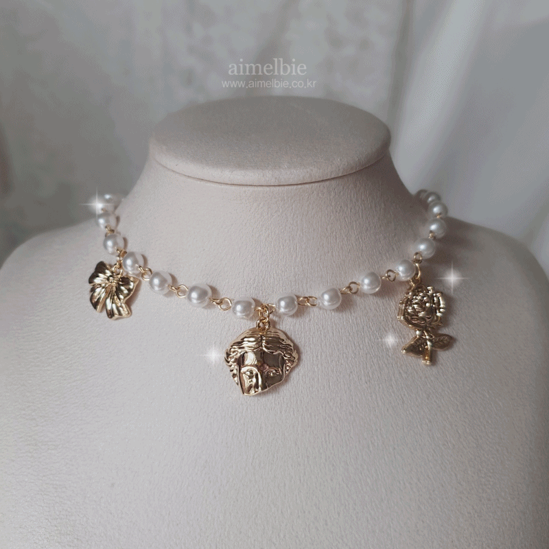 aimelbie(アイメルビー)の「ダーリンビーナスパールチョーカーネックレス(アクセサリー)」