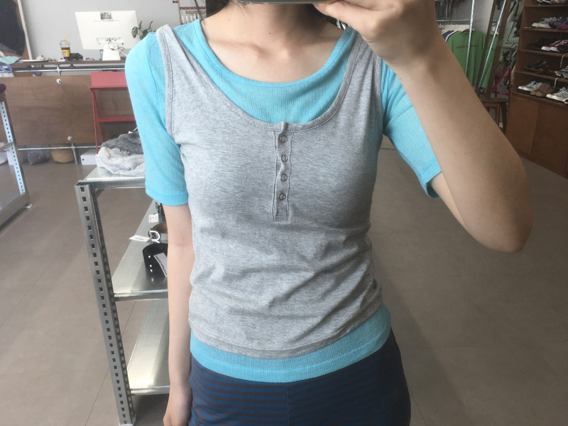 Classic Henry Button Sleeveless (4color)