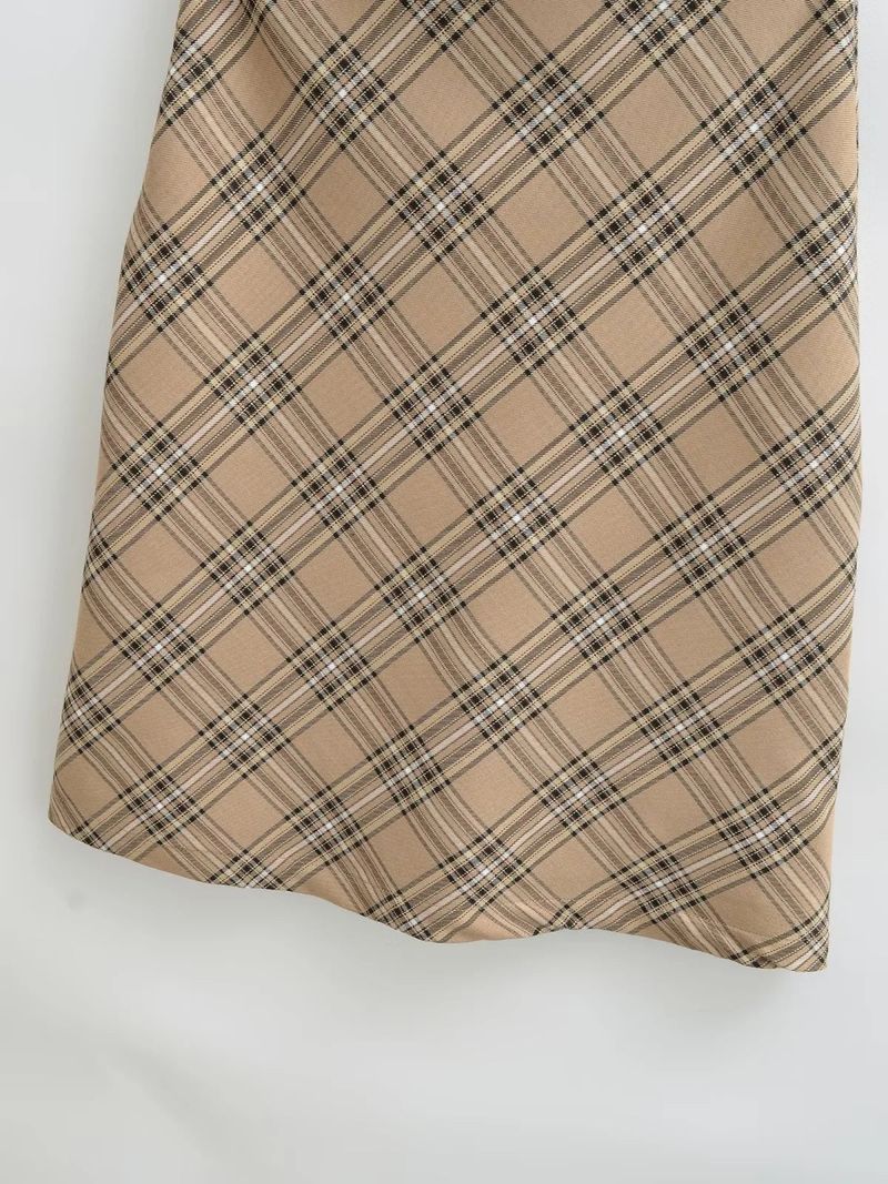 Country Check Mid Skirt