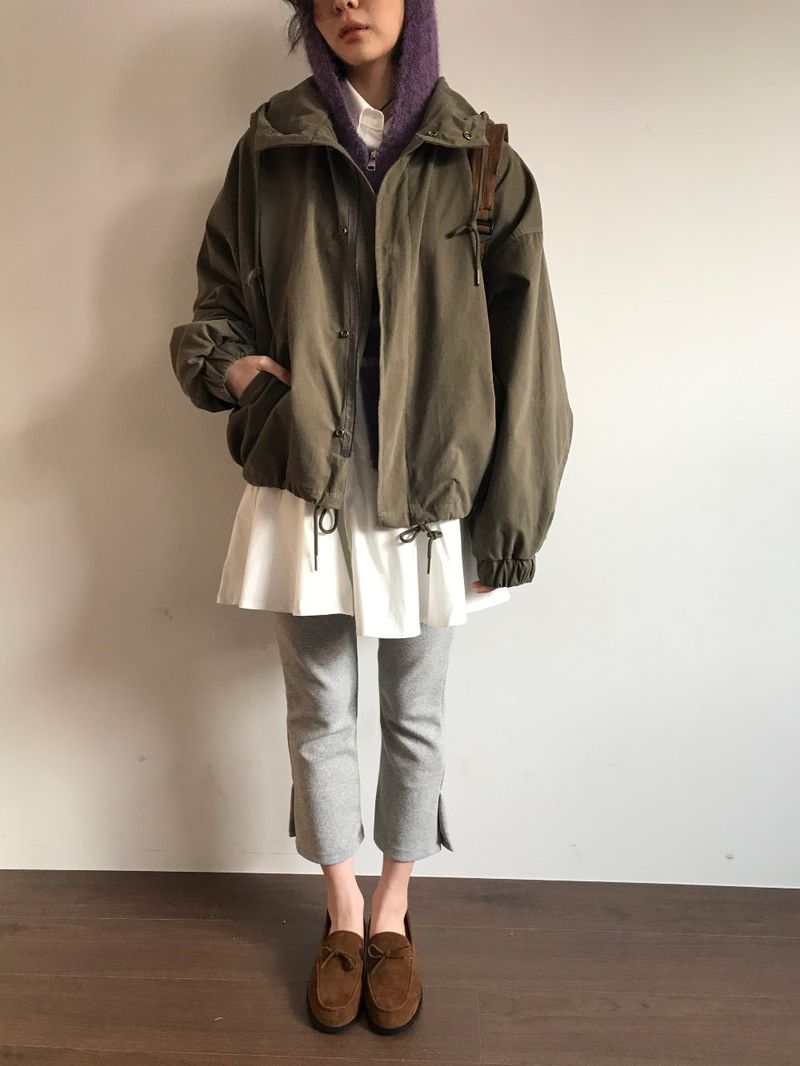 Flow String Short Military Jacket (4Colors)