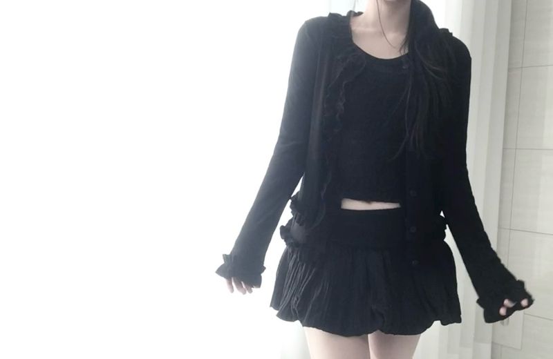 Icing frill cardigan
