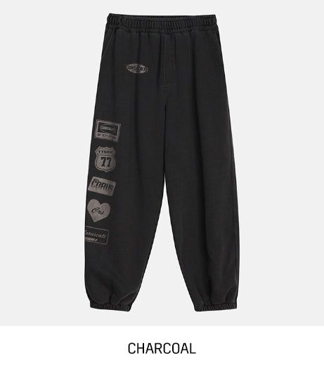 Racing Pig Print Training Jogger Pants