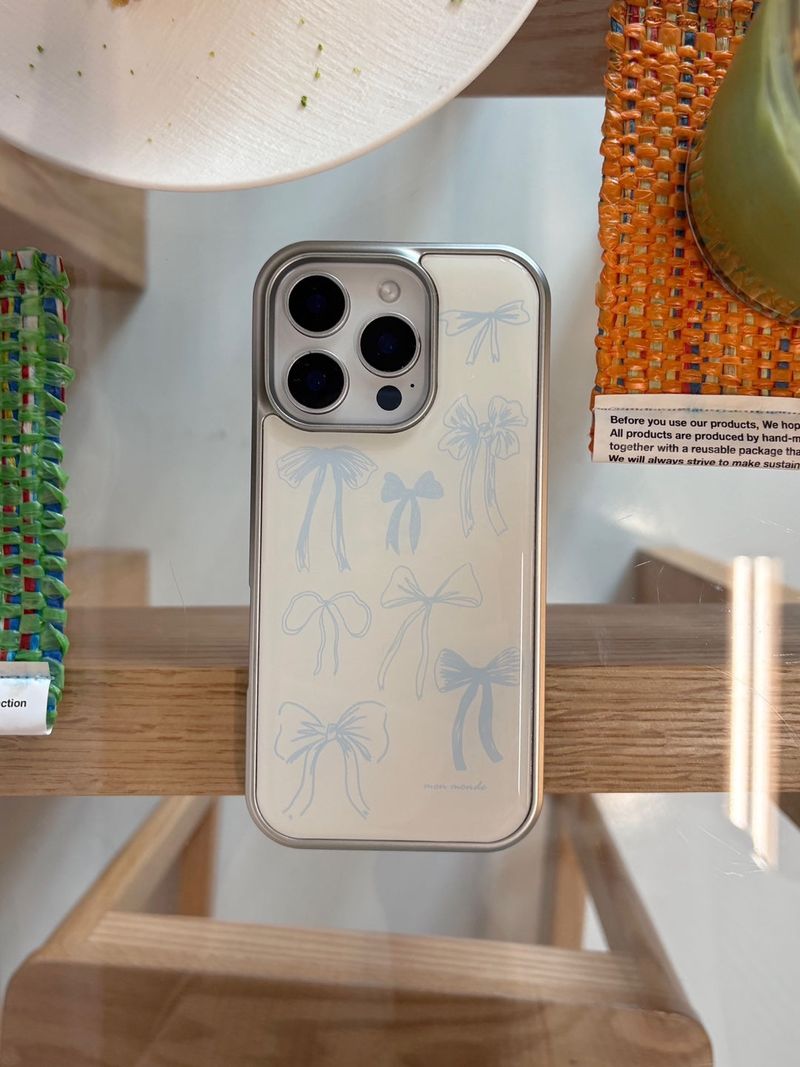 silver ribbon  phone case