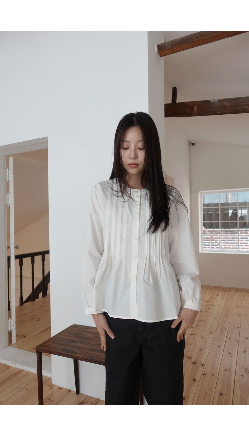 princess pintuck blouse