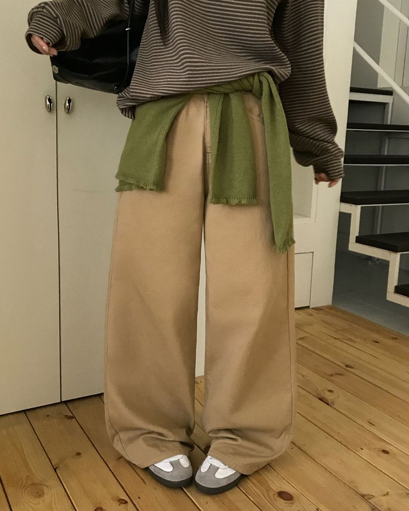 [BELLIDE MADE] All-Day Basic Cotton Wide Pants