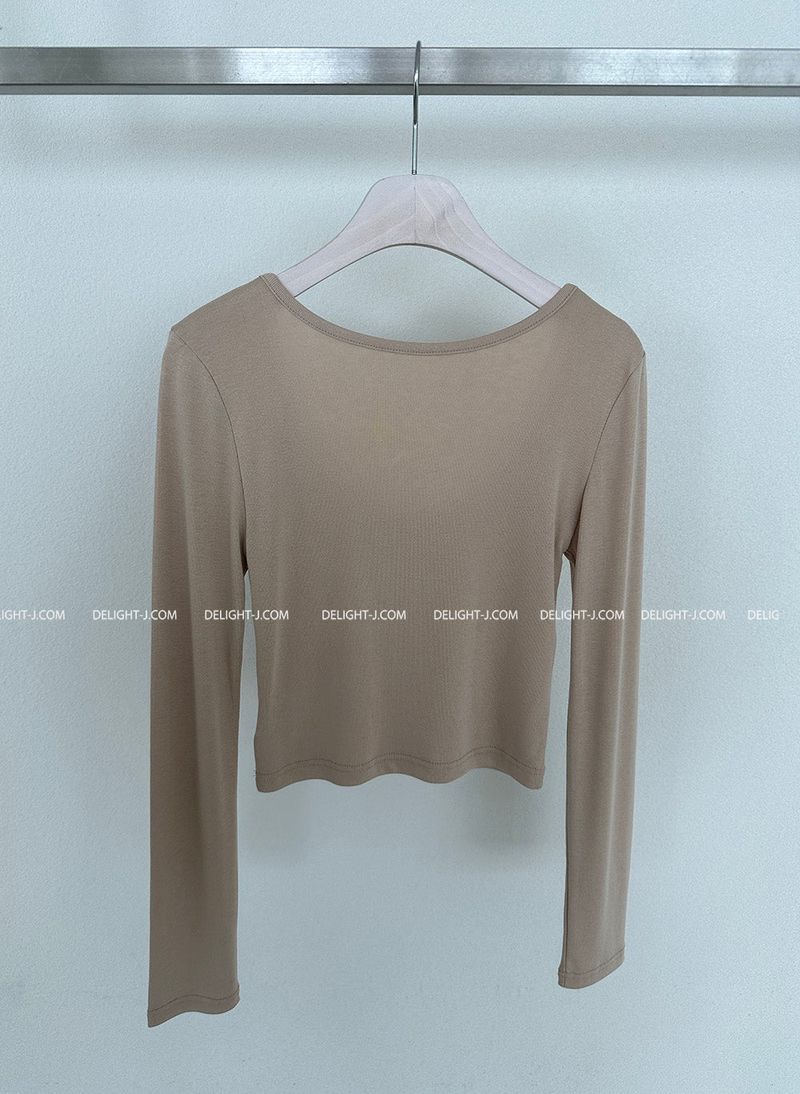 Basic Double-Sided Cropped T-shirt