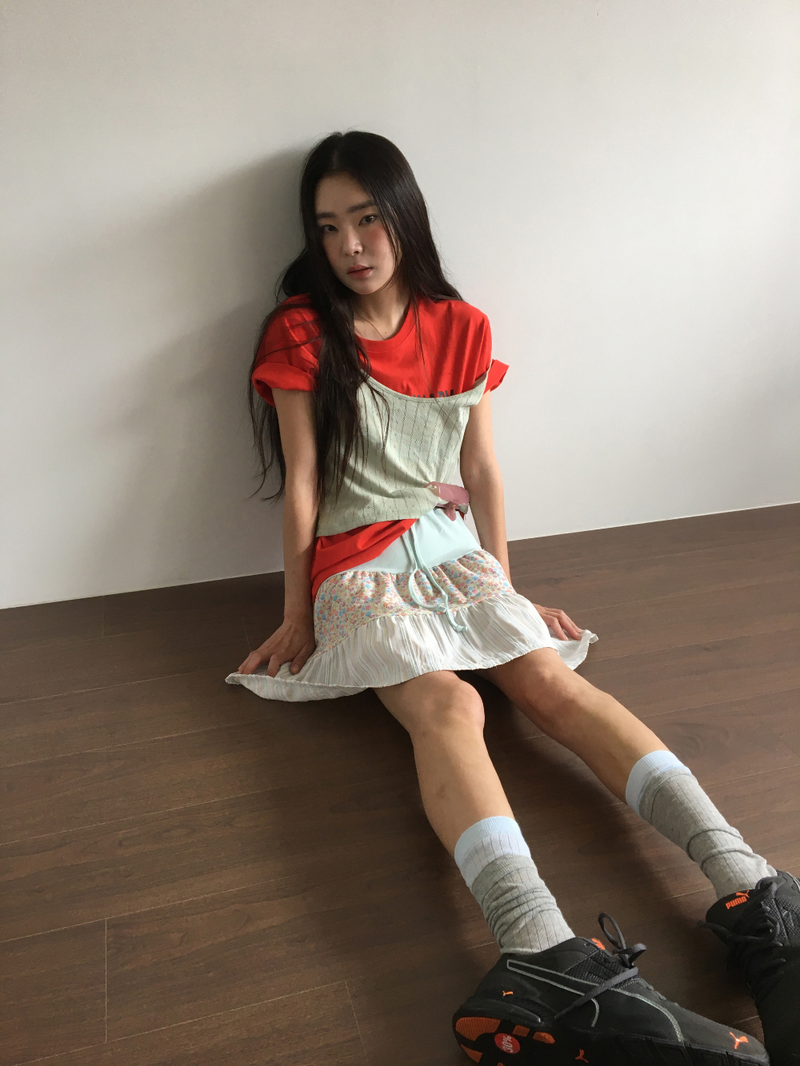 Mani patchwork skirt (2color)