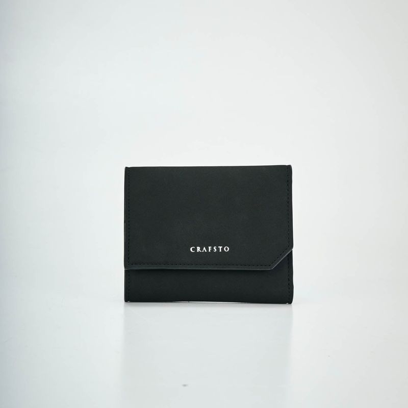 Corn Leather Graphic Trifold Wallet