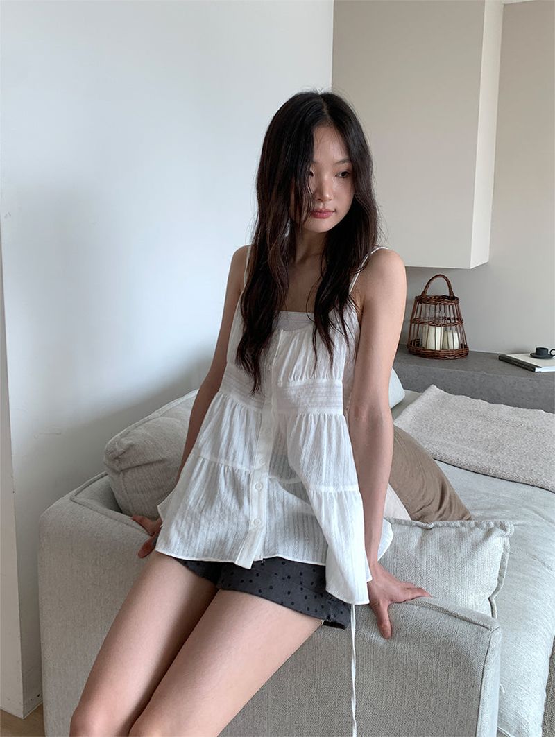 NONFADE DOT DENIM SHORTS (2C)