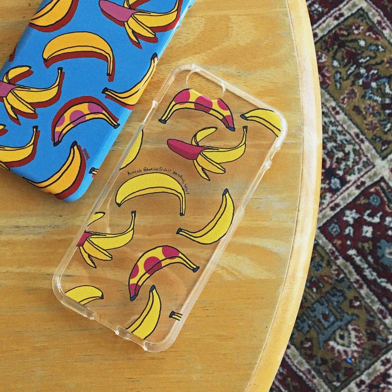 Pink Banana (iPhone) Jelly Case