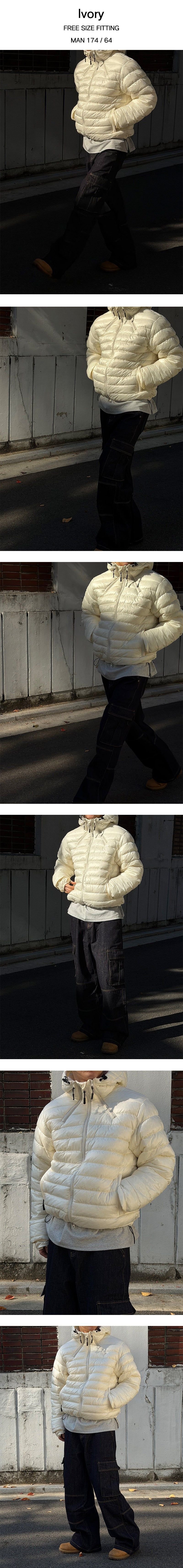 [Unisex] Active hood light padding(5color)