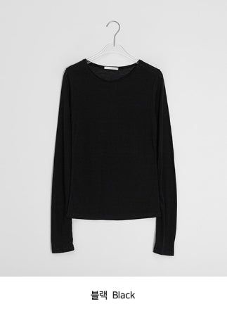 Kadohi Tencel Basic Layered Long Sleeve Tee