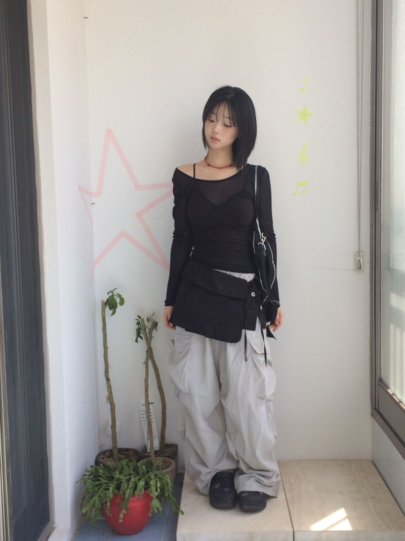 pocket nylon pants