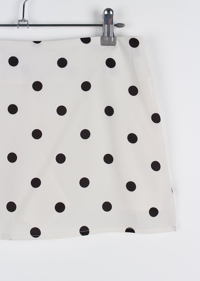 LOW POLKA DOT MINI SKIRT