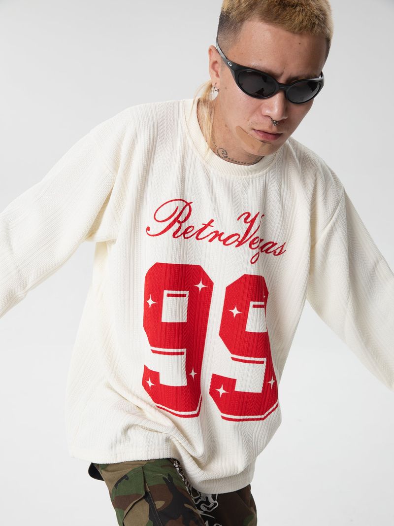 RTVG(RETROVEGAS) ナンバー.99 レジャーニットホッキーシャツ