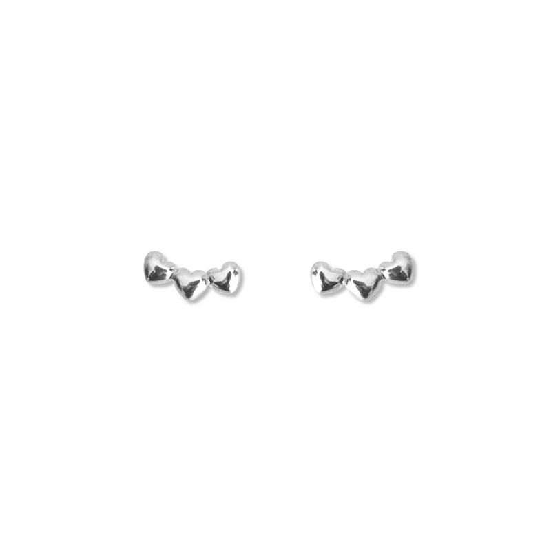 [925 SILVER] Daily Mini Heart Earring B