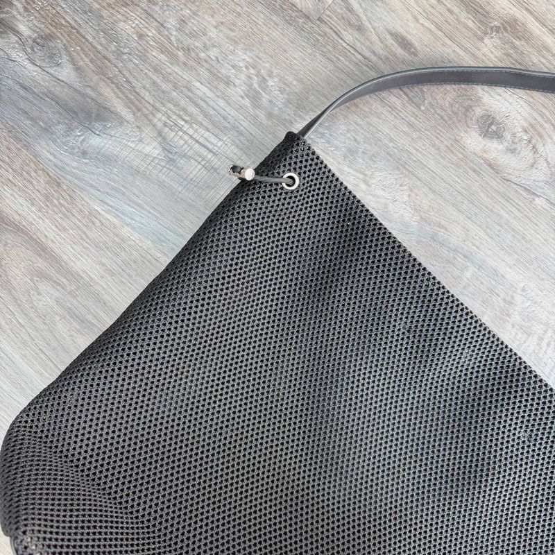 Black Mesh Shoulder Bag