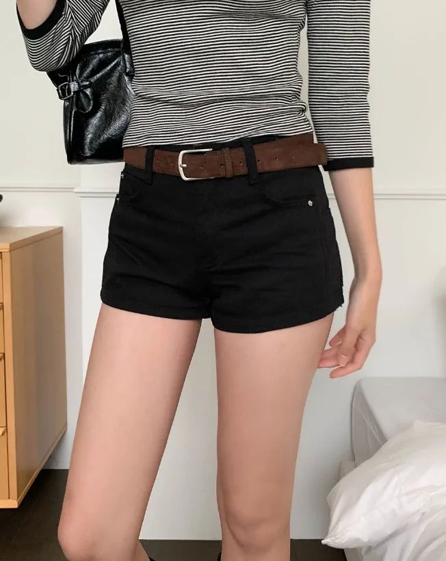 Whip Side Pocket Cotton Shorts